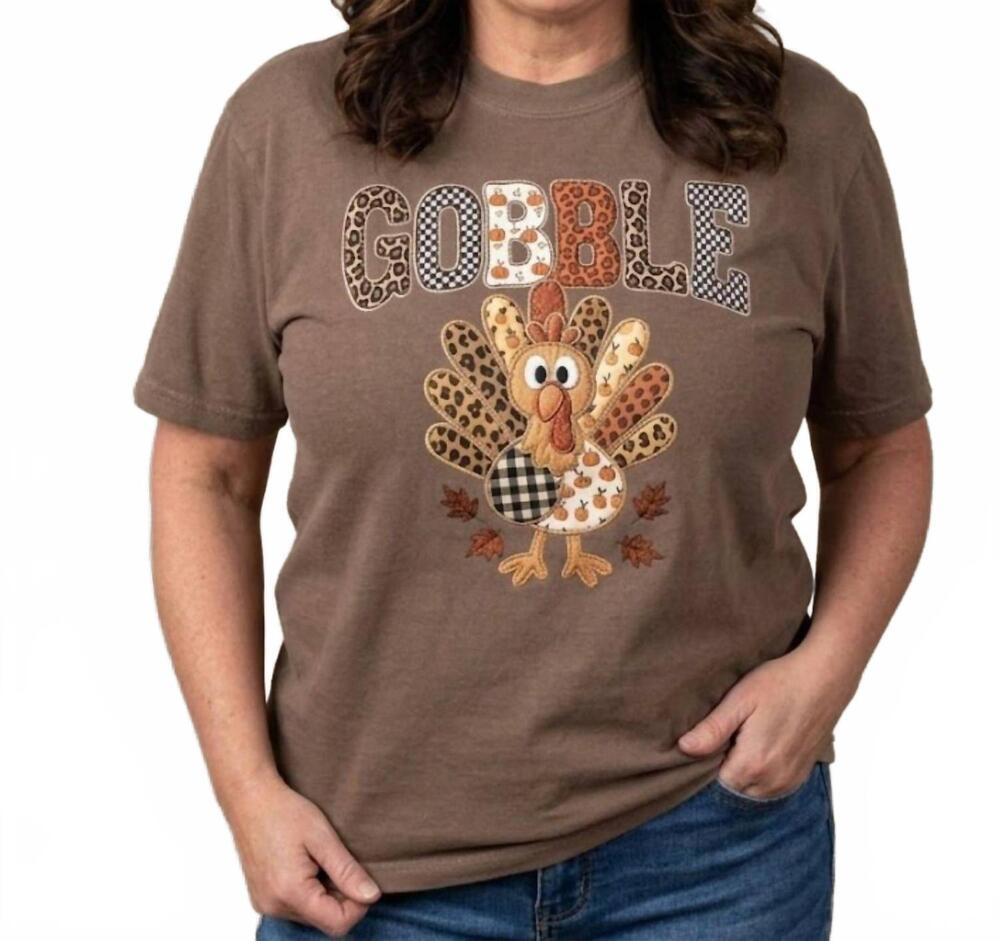 NEW T & C  APPAREL gobble short sleeve t-shirt in multiprint